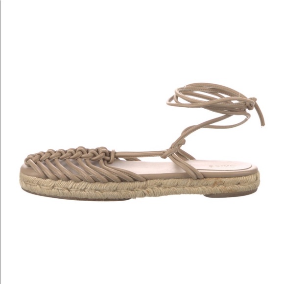 Chloé authentic espadrille strappy gladiator sandals real leather worn once - Picture 6 of 8